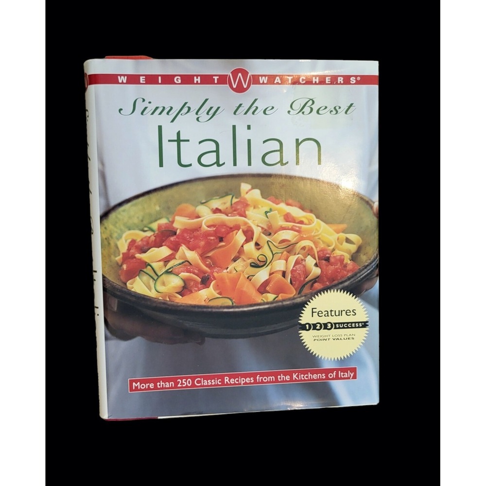 Weight Watchers‎ Simply The Best Italian Cookbook Hard Cover Recipes Book